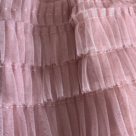 Very J Skort Pink Ruffle Lace Miniskirt Skort NWT Size Medium - Picture 6 of 9